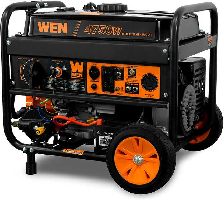 WEN DF475T Dual Fuel Portable Generator