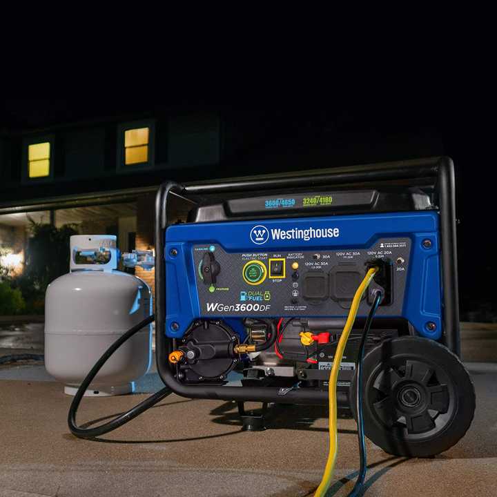 Westinghouse WGen3600DF Dual Fuel Electric Start Portable Generator