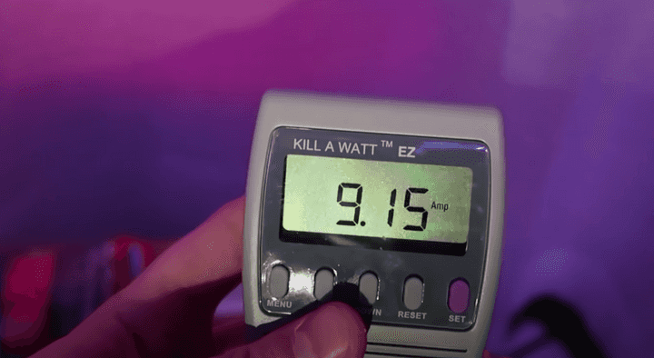 LED lights pulls a lot of power