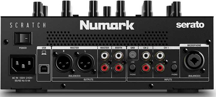 Numark Scratch INPUTS/OUTPUTS