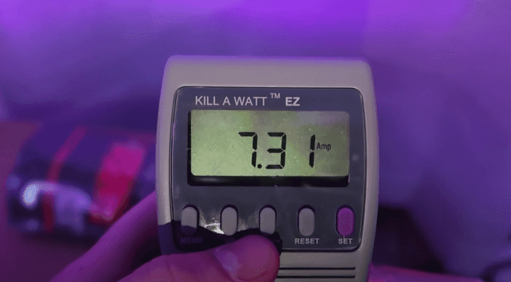 dj equipment consuming 7.31 apms