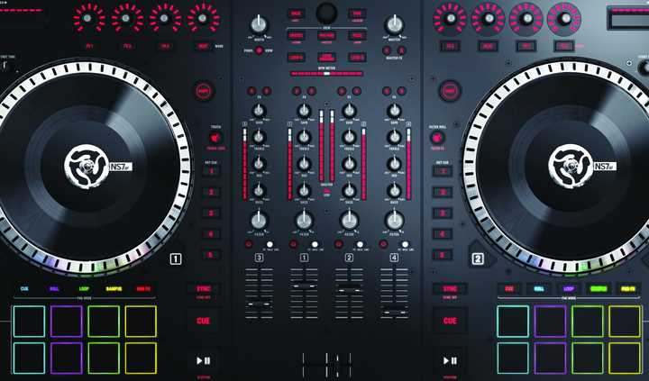 Numark NS7III Front I/O Ports