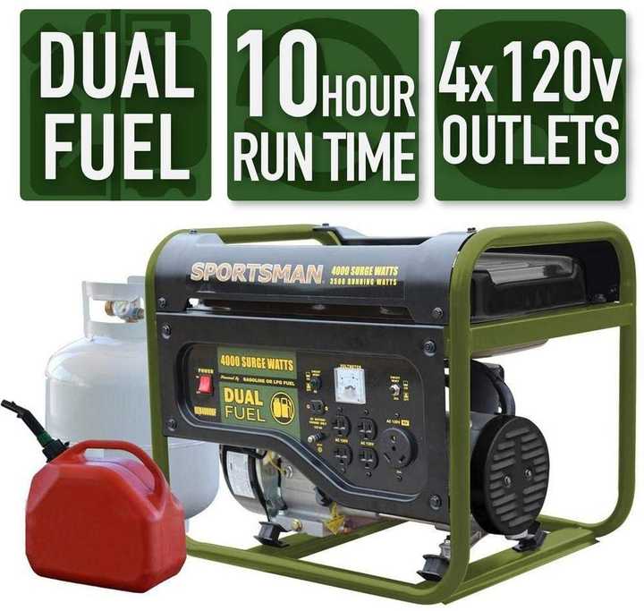 Sportsman GEN4000DF, 3500 Running Watts